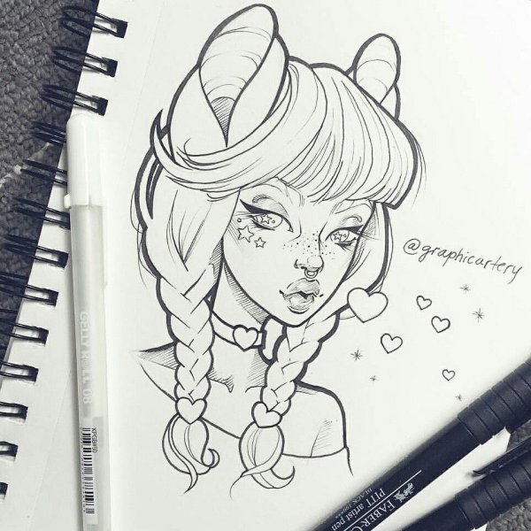 Рисунки для скетчбука карандашом