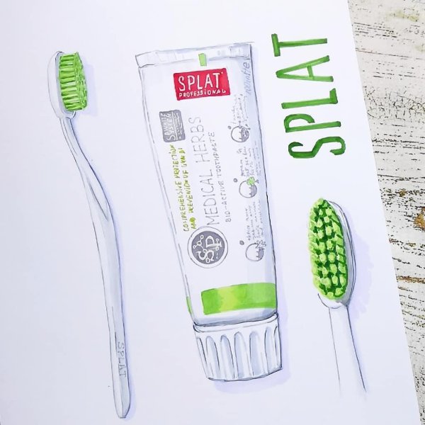 Рисунок спиртовыми маркерами легко