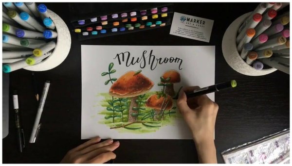 Уроки рисования спиртовыми маркерами