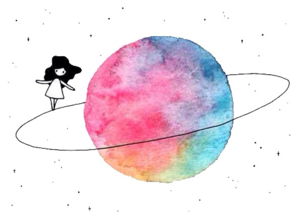 Рисунки космоса для срисовки легкие