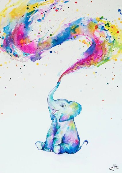 Рисунки акварелью