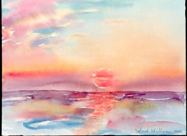 Жемчужина акварель