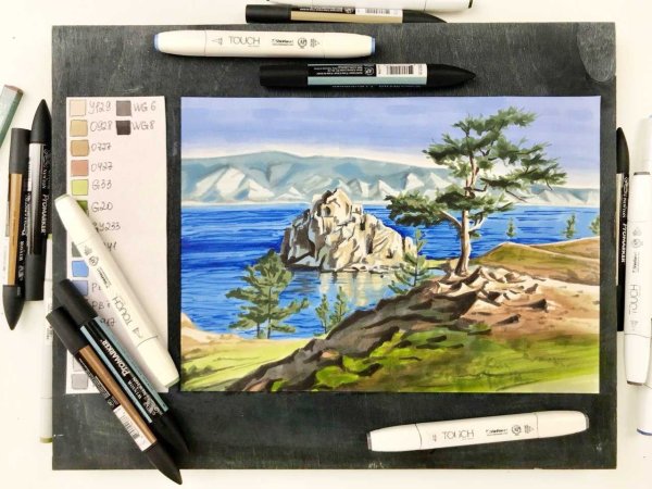 Природа маркерами