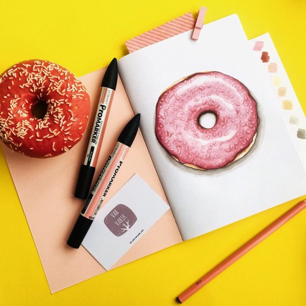 Пончик скетч