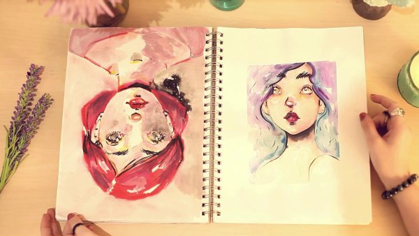 Рисунки в скетчбук акварелью для начинающих