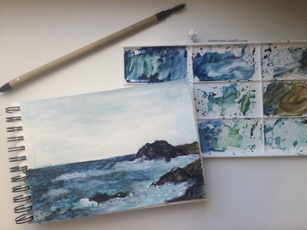 Скетчбук акварель
