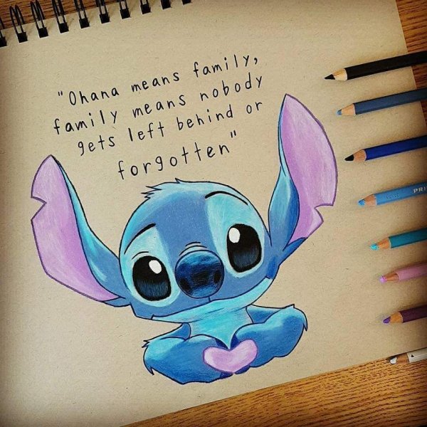 Stitch Ohana рисунок