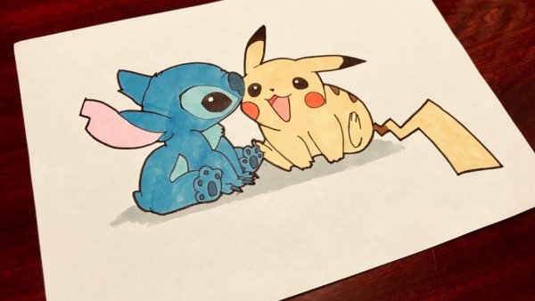 Пикачу для скетчбука