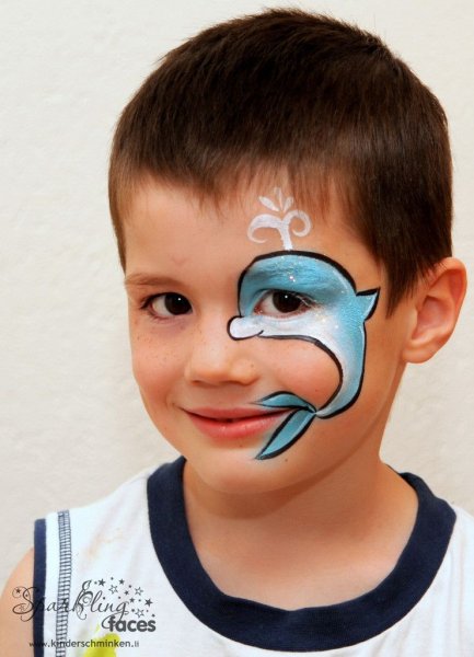 Легкий аквагрим для мальчиков