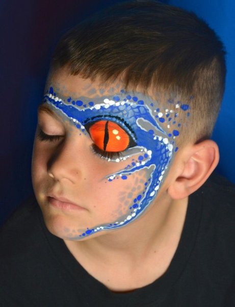 Аквагрим на лице для мальчиков