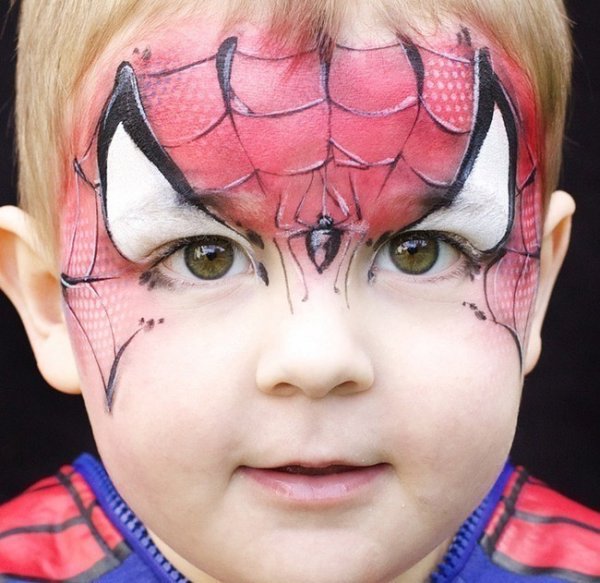 Аквагрим для детей паук