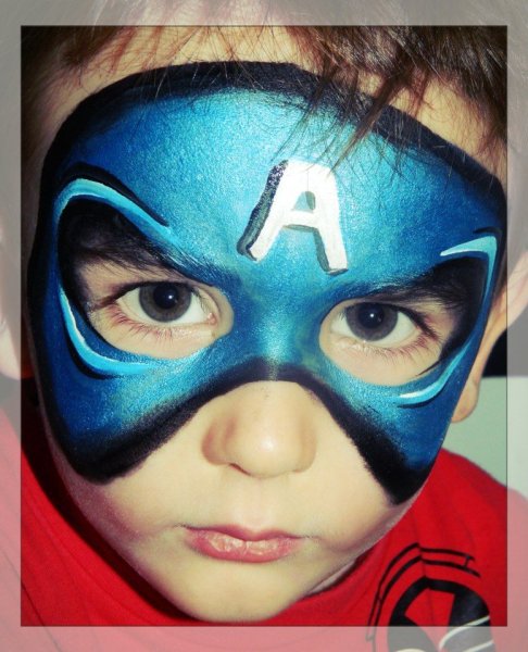 Аквагрим Капитан Америка