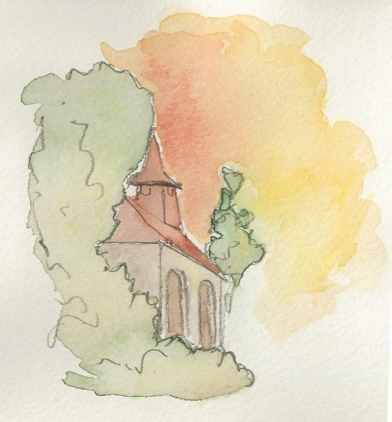 Маленькие зарисовки акварелью