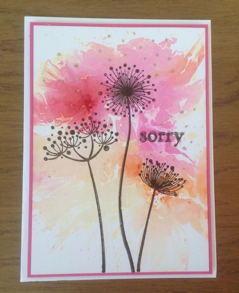 Открытки акварельными красками