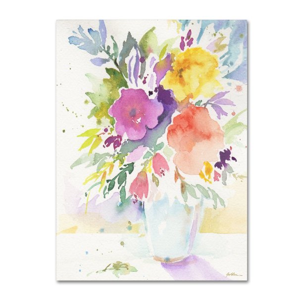 Цветы для мамы акварелью