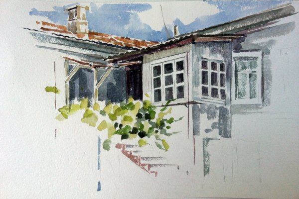 Живопись акварель пленэр архитектура