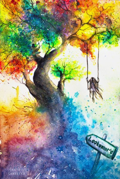 Рисунки акварелью