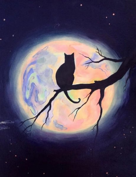 Рисунки красками лёгкие