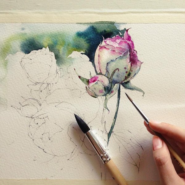 Идеи для рисования акварелью