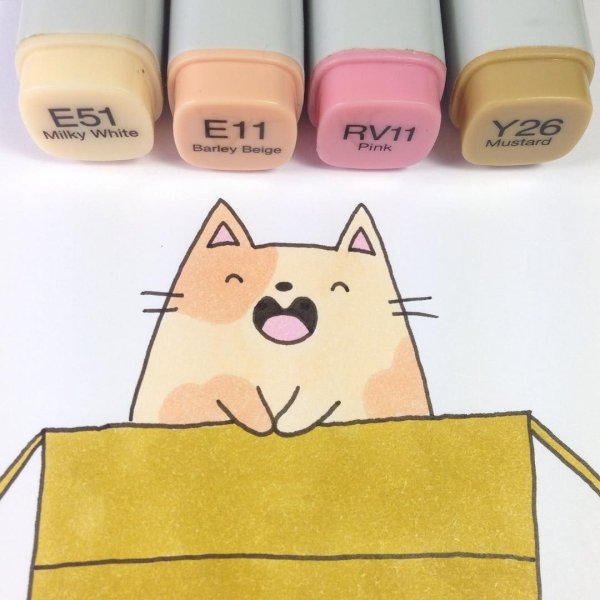 Милые рисунки маркерами легкие