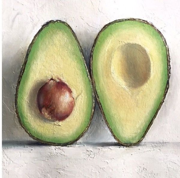 Авокадо картина акрил