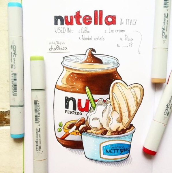 Красивые скетчи маркерами