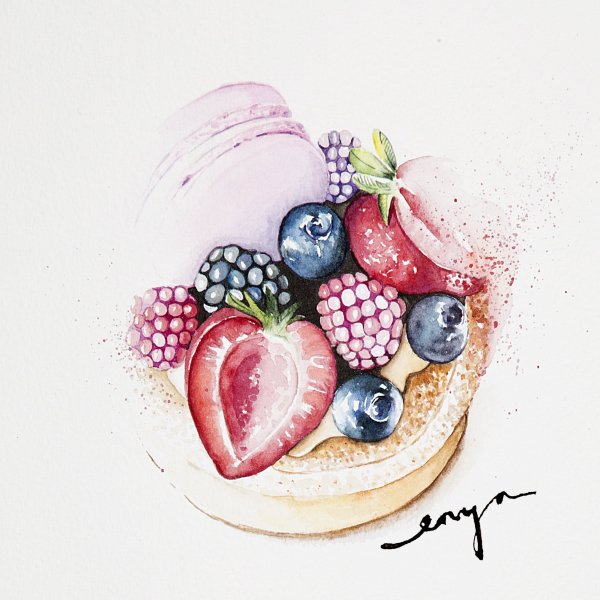 Вкусняшки акварелью