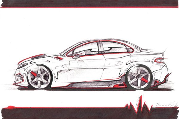 Машина рисунок фломастерами легкий