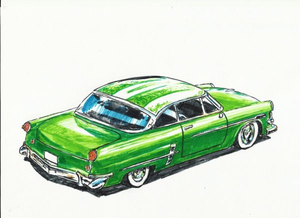 Машина фломастером