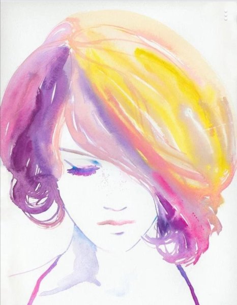 Рисунки акварелью простые