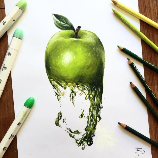 Картины маркерами легкие