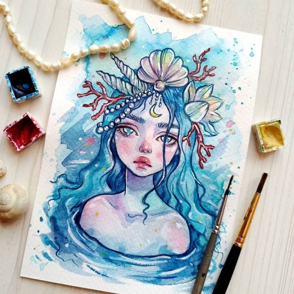 Классные рисунки акварелью