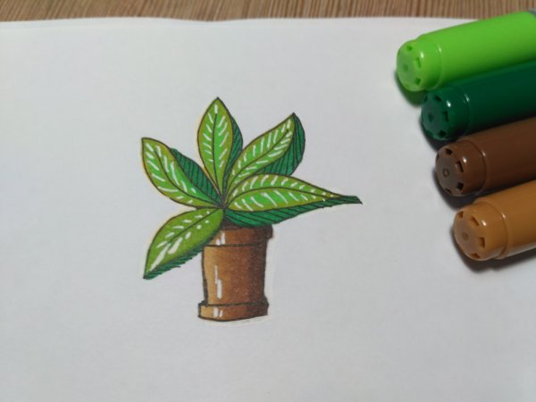 Рисунки фломастерами легкие