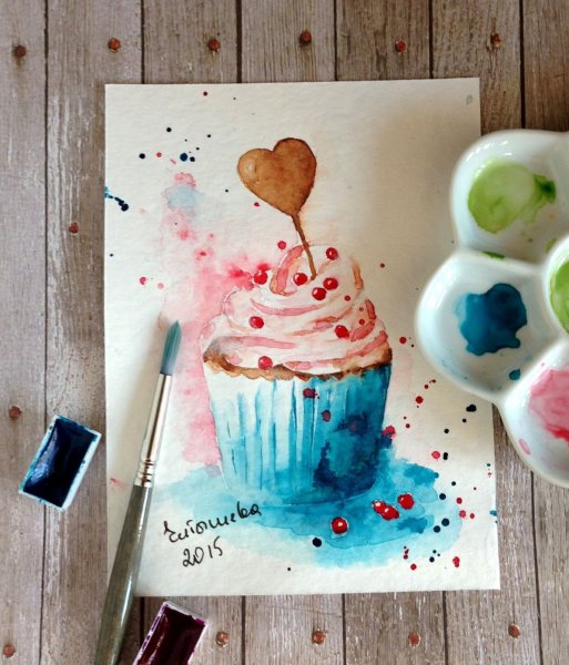 Акварельные открытки