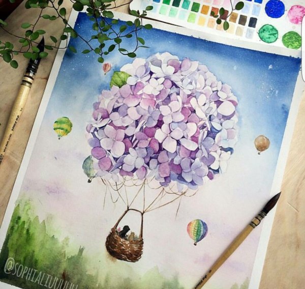 Идеи для рисунков акварелью