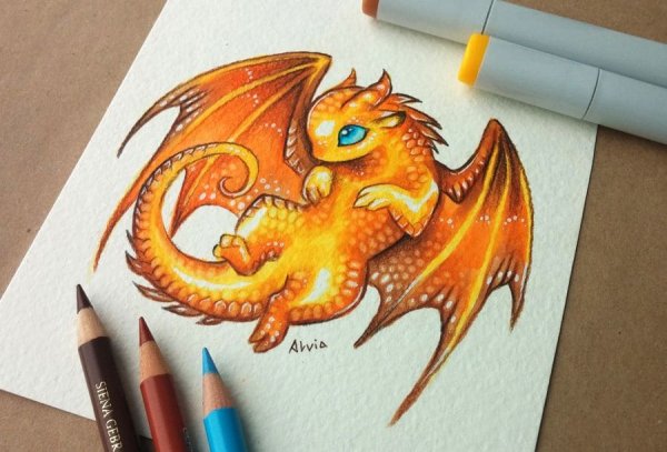 Скетчинг дракон