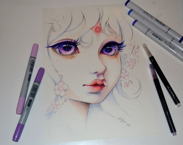 Рисунки для срисовки фломастерами