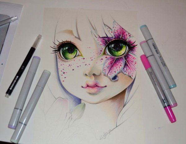 Копик маркерами Lighane Драконий глаз