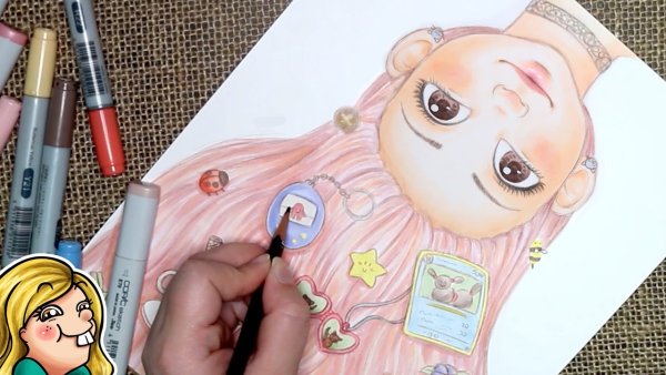 Аниме маркерами для скетчинга красивые