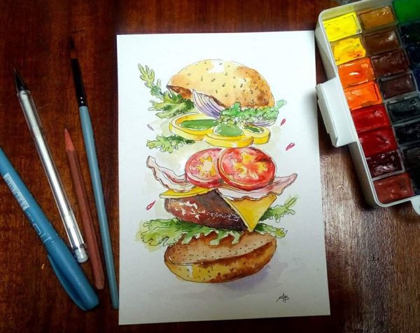 Фуд скетчинг