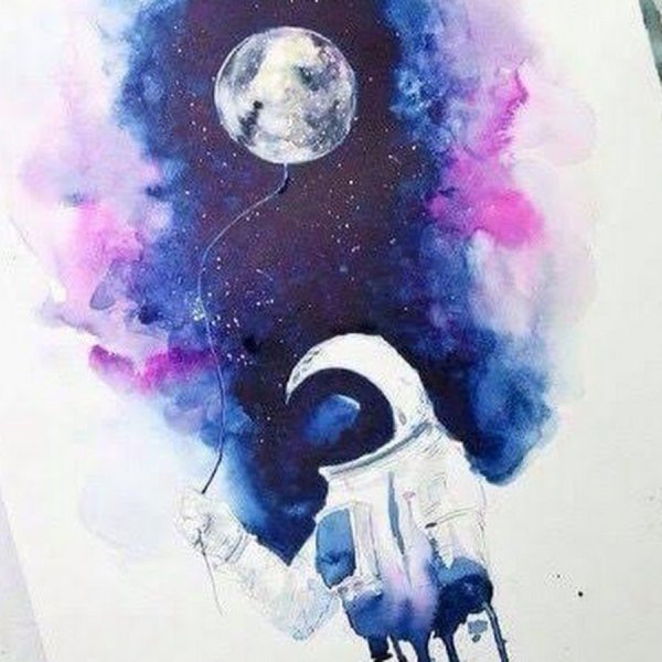 Космос акварелью