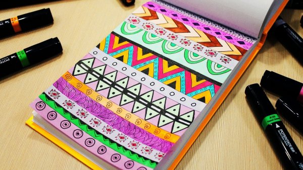 Рисунки маркерами