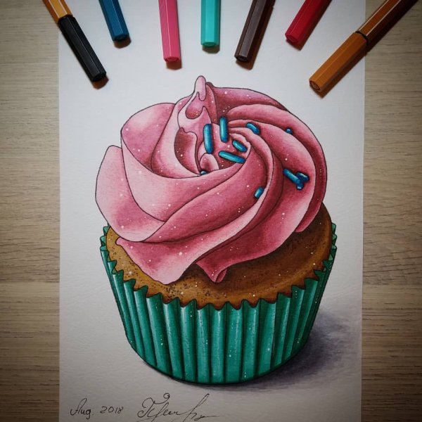 Кексики маркерами