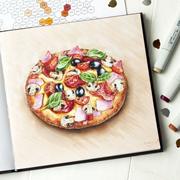 Пицца для рисования