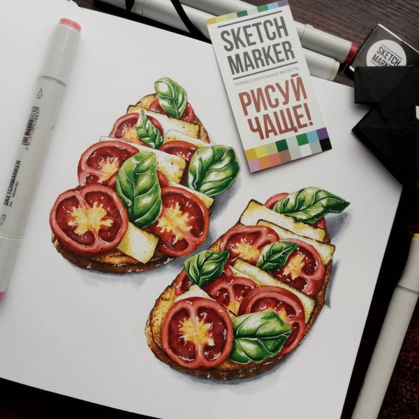 Еда для скетчбука