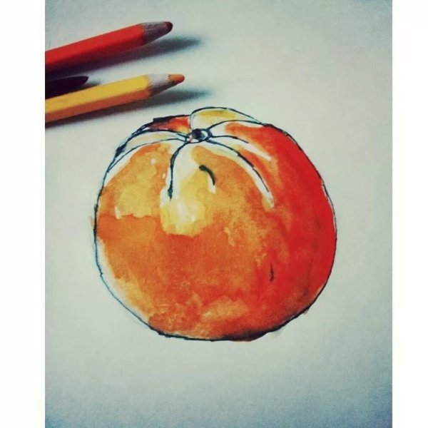 Рисование акварельными карандашами