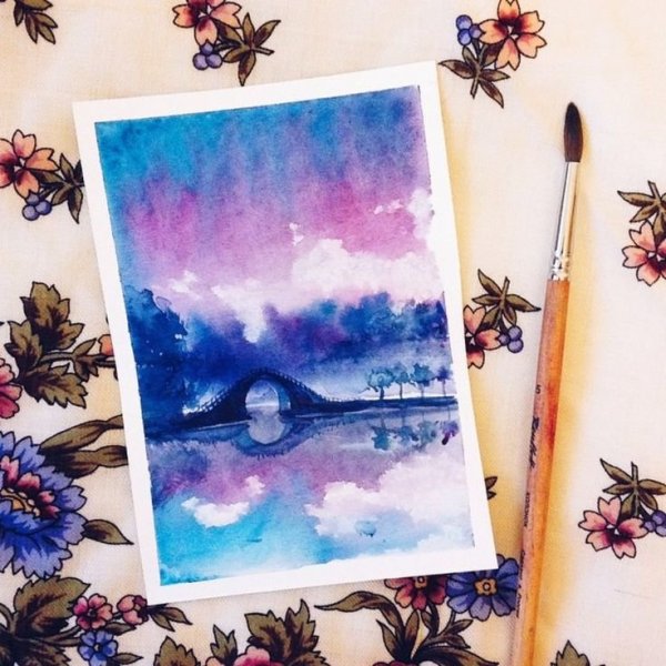 Идеи для рисования акварелью