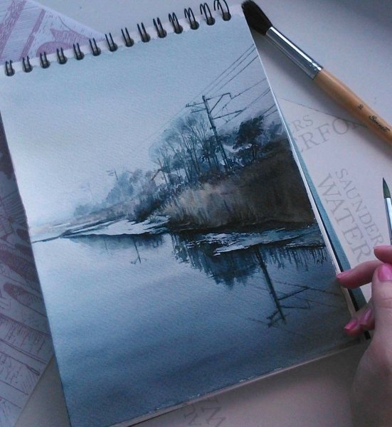 Пейзажи для скетчбука