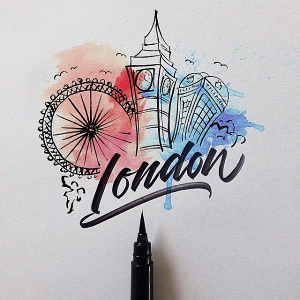 Надписи ручкой на бумаге