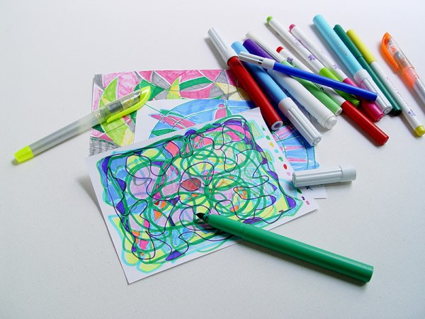 Красивый фон для рисунка маркерами